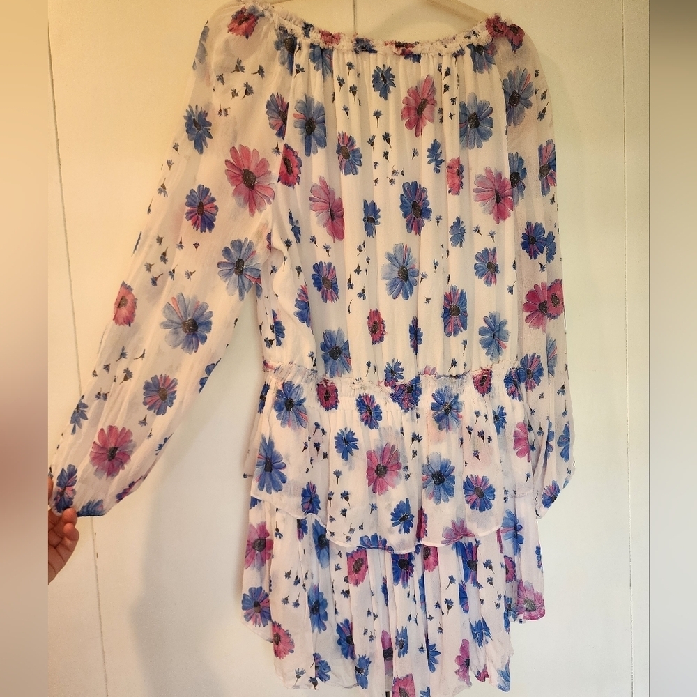 LoveShackFancy women's floral mini dress size large - Picture 6 of 10